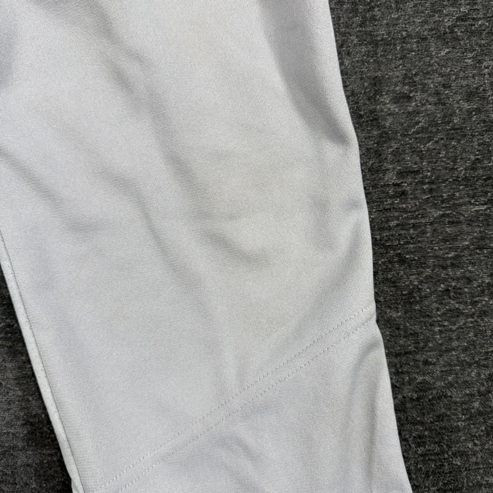 Nike Team Engineered Baseball Pants Gray Navy Blue Piping Mens Size Small
